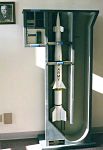 Scale model of Spartan & launch station