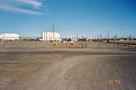 Missile launch training area from outside fence