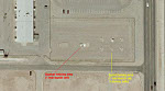 Missile launch training area, aerial closeup